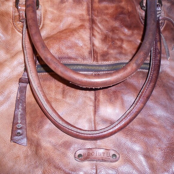 RARE COLD BREW Bed Stu Rockaway Crossbody Leather Bag - Picture 15 of 16